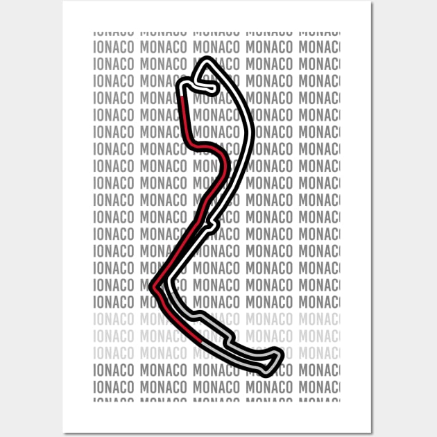 Monaco - F1 Track Wall Art by GreazyL